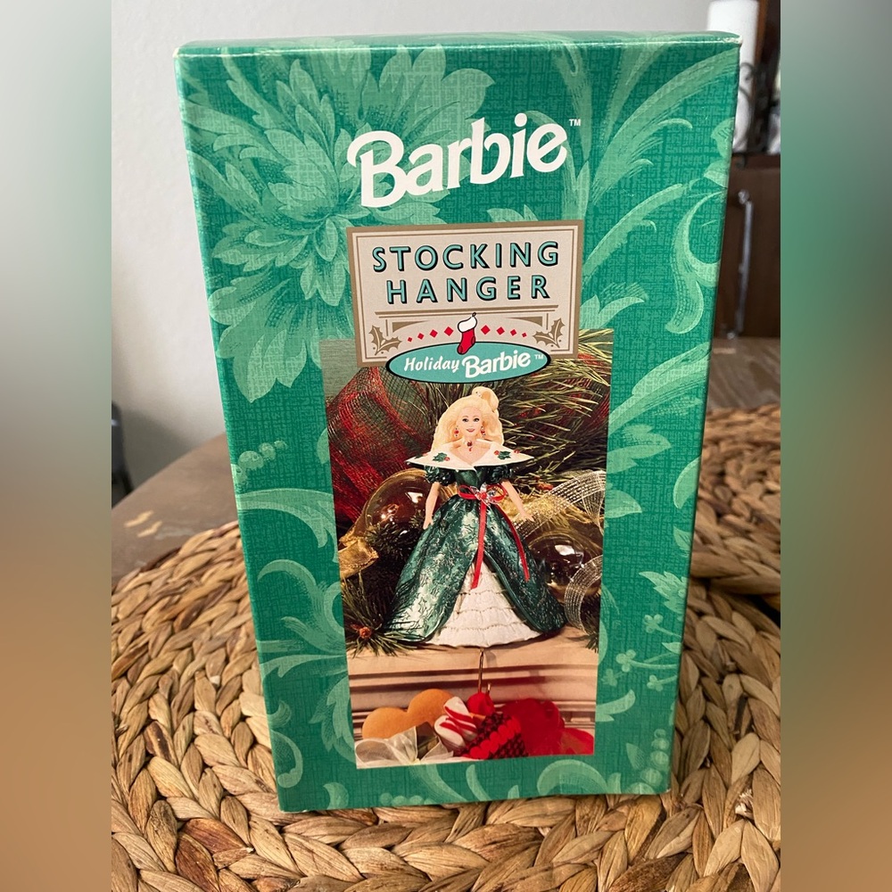 Hallmark Green Holiday Barbie Stocking Hanger